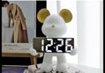 LED 탁상시계 + 곰 시계거치대 + 증정