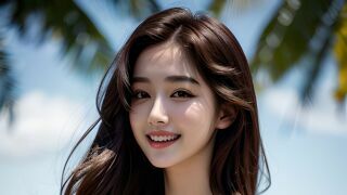 레이싱걸 비키니 몸매 비치웨어 모델 해변룩 화보