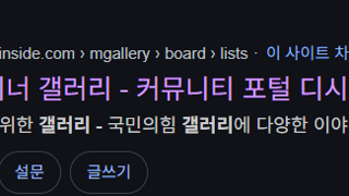 지금 국힘갤 근황