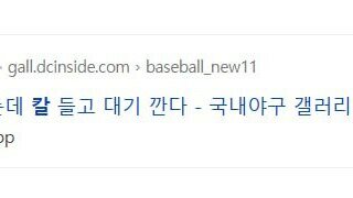 내일 이재명 투어 칼들고 대기탄다는 디시유저 ㄷㄷ