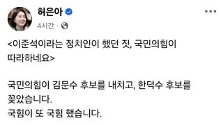 허은아 페이스북