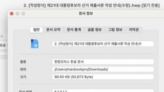 국힘 5월 9일 19시서류 작성