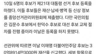 이재명 후보 재산 공개로 밝혀진...