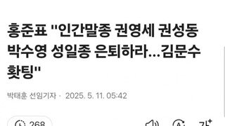 홍준표 인간말종 쌍권,박수영,성일종 은퇴하라 김문수홧팅