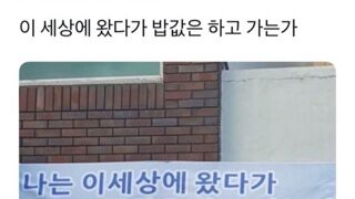 밥값은 하고 계신가요