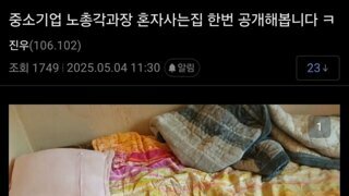 중소기업 노총각 과장이 사는집