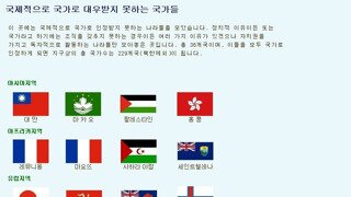 국제적으로 국가로 대우 받지 못하는 국가들