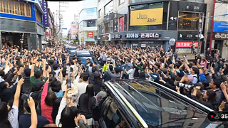 어제 이재명 진주 경청투어 인파