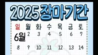 이게 맞나 싶은 2025 장마기간.jpg