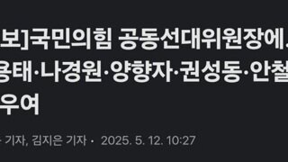 [속보]국힘 인선 종합