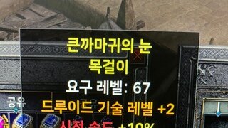 드루 목걸인데 득이 맞나 모르겟네요...