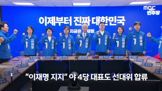 '야4당 진보 어벤져스 뭉쳤다'... 선대위 합류, 이재명 지지