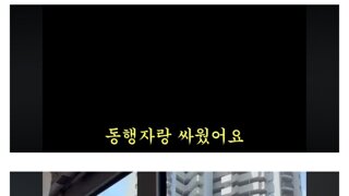 동행자랑 싸웠어요