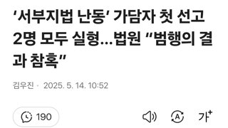 ‘서부지법 난동’ 가담자 첫 선고 2명 모두 실형…법원 “범행의 결과 참혹”