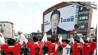 김문수 밀양 유세현장 사진