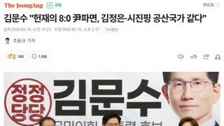 김문수 [헌재의 8:0 尹파면 김정은 시진핑 공산국가 같다]