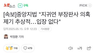 [속보]중앙지법 