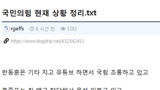 국민의힘 현재 상황 정리