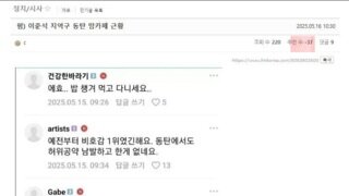 펨코에 '동탄 민심' 근황을 알리게 되면