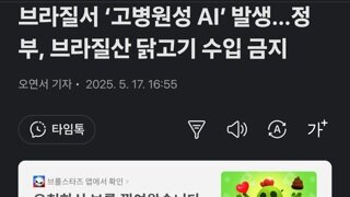 브라질서 ‘고병원성 AI’ 발생…정부, 브라질산 닭고기 수입 금지