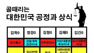 [만평] 골때리는 대한민국 공정과 상식