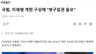 국힘, 이재명 개헌 구상에 