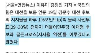 국힘당이 공개한 대선 승리 계획