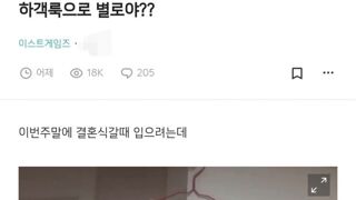 하객 룩으로 별로야?