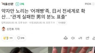 약자만 노리는 어깨빵 족..일본서 전세계로 확대 