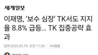 이재명, ‘보수 심장’ TK서도 지지율 8.8% 급등… TK 집중공략 효과