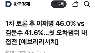 에브리리서치 광주·전라 이재명 53.8% 김문수 31.0%