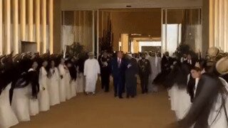 UAE의 트럼프 환영식