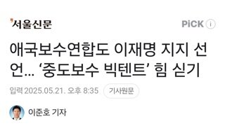 애국보수연합도 이재명 지지선언
