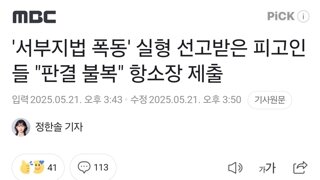 '서부지법 폭동' 실형 선고받은 피고인들 