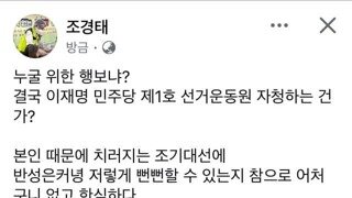 민주당 1호 선거운동원