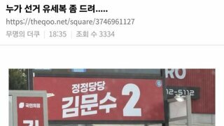 이수정은 선거복을 못받은걸까?