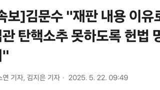 [속보]김문수 