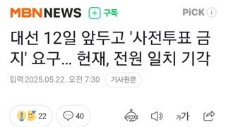 사전투표 금지 가처분...헌재 전원일치 기각