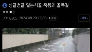 33명이나 죽었다는 왜국 시골 죽음의 골목길