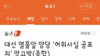 대선 열흘앞 양당 '허위사실 공표죄' 맞고발