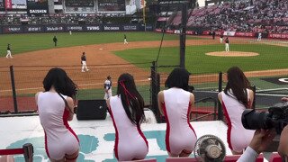 ㅇㅎ) 롯데 치어리더 아웃송 후방 카메라