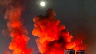 텔아비브 시민이 촬영한 폭격 순간