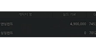 메인캐릭 누적길포 70만 X 2캐릭