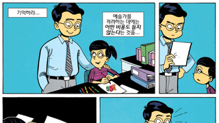 예술가를 격려하는 데는 어떤 비용도 들지 않는다