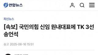[속보]국힘 신임 원내대표에 TK3선 송언석