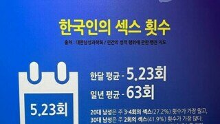 한국인의 섹스 횟수