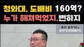 김건희 청와대 도배비 160억(?)