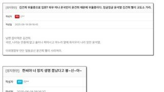국민의힘 당원게시판 근황 ㄷㄷㄷ