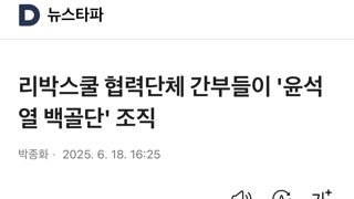 리박스쿨 협력단체 간부들이 '윤석열 백골단' 조직