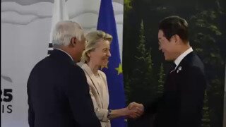 이재명 대통령 과 EU 의장과의 정상회담